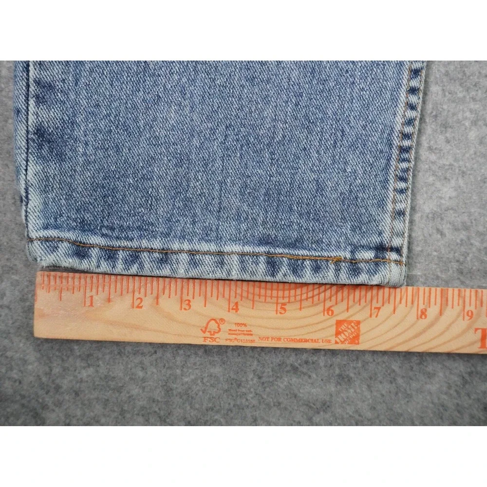 Vintage‎ Levis 545 Jeans Mens 38x34 (36x32.5) Blue Denim Loose Stained Brown Tab